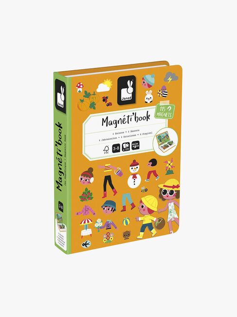 Janod Magneti'Book De 4 Årstider Magnetsæt 115 Stk.