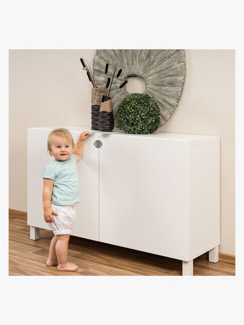 Reer Skabslås til Dobbeltdøre, Grå