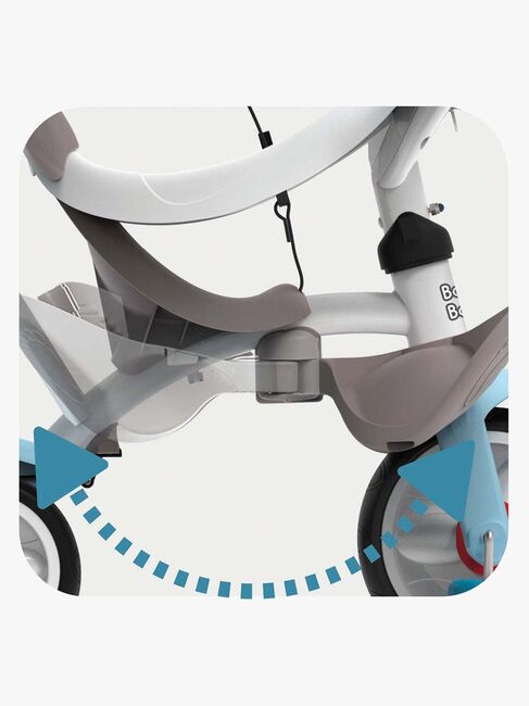 Smoby Trehjulet Cykel Baby Balade Plus, Blå