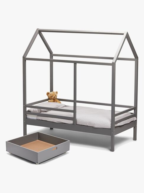 Minitude Nordic Juniorseng 70x140 Jax Inkl. Madras Softi & Skuffe, Grå