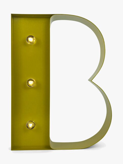 Petite Déco Bogstavlampe B, Guld