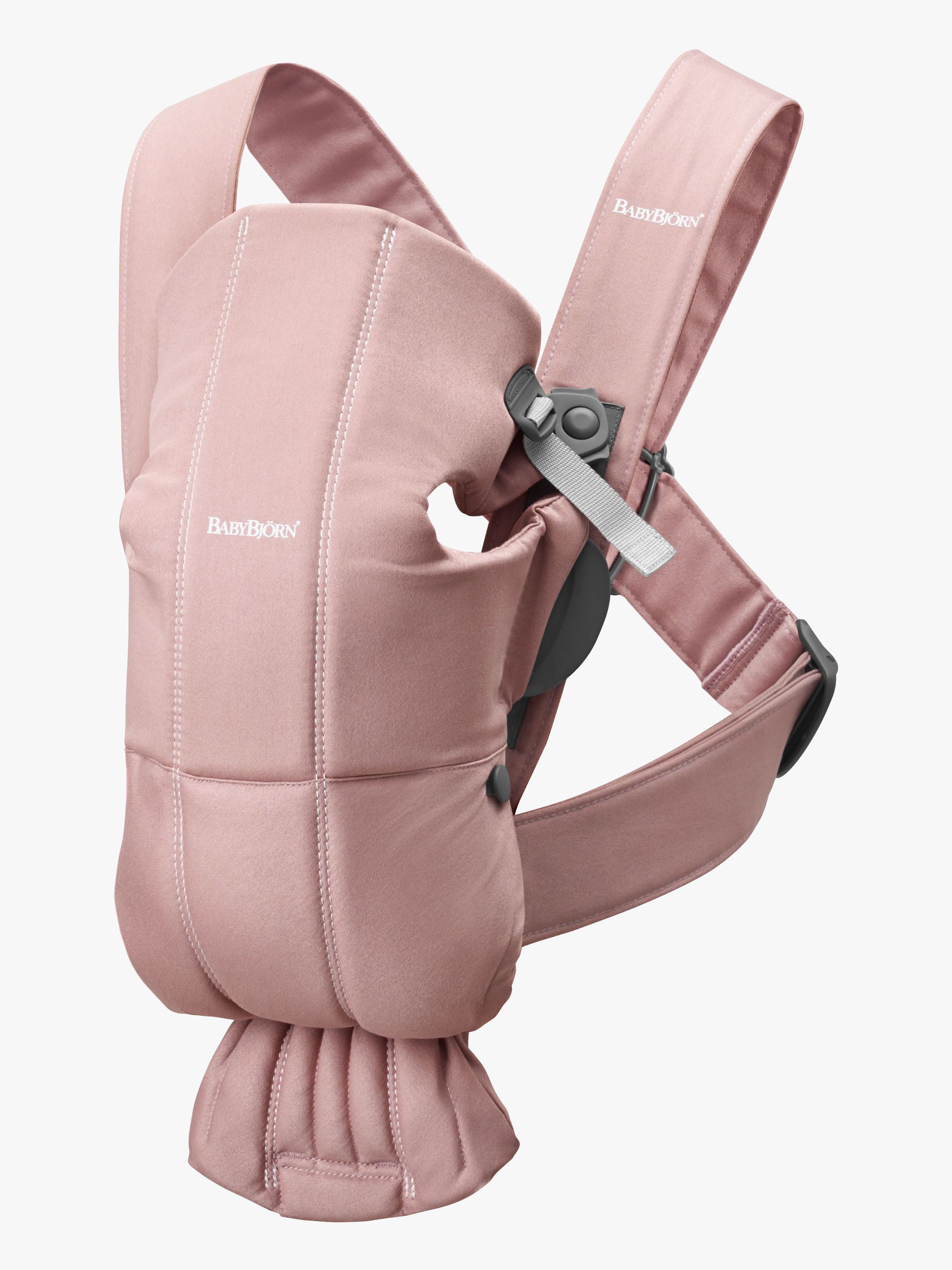 Babybjörn Mini Bæresele Woven, Dusty Pink