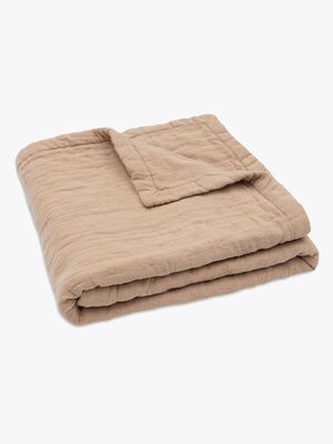 Jollein Tæppe Jaquar Muslin, Biscuit