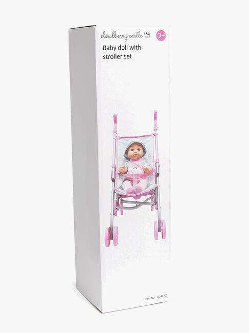 Cloudberry Castle Dukke Leah med Klapvogn