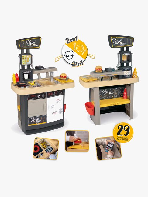 Smoby Legekøkken Restaurant Food Corner 2-in-1
