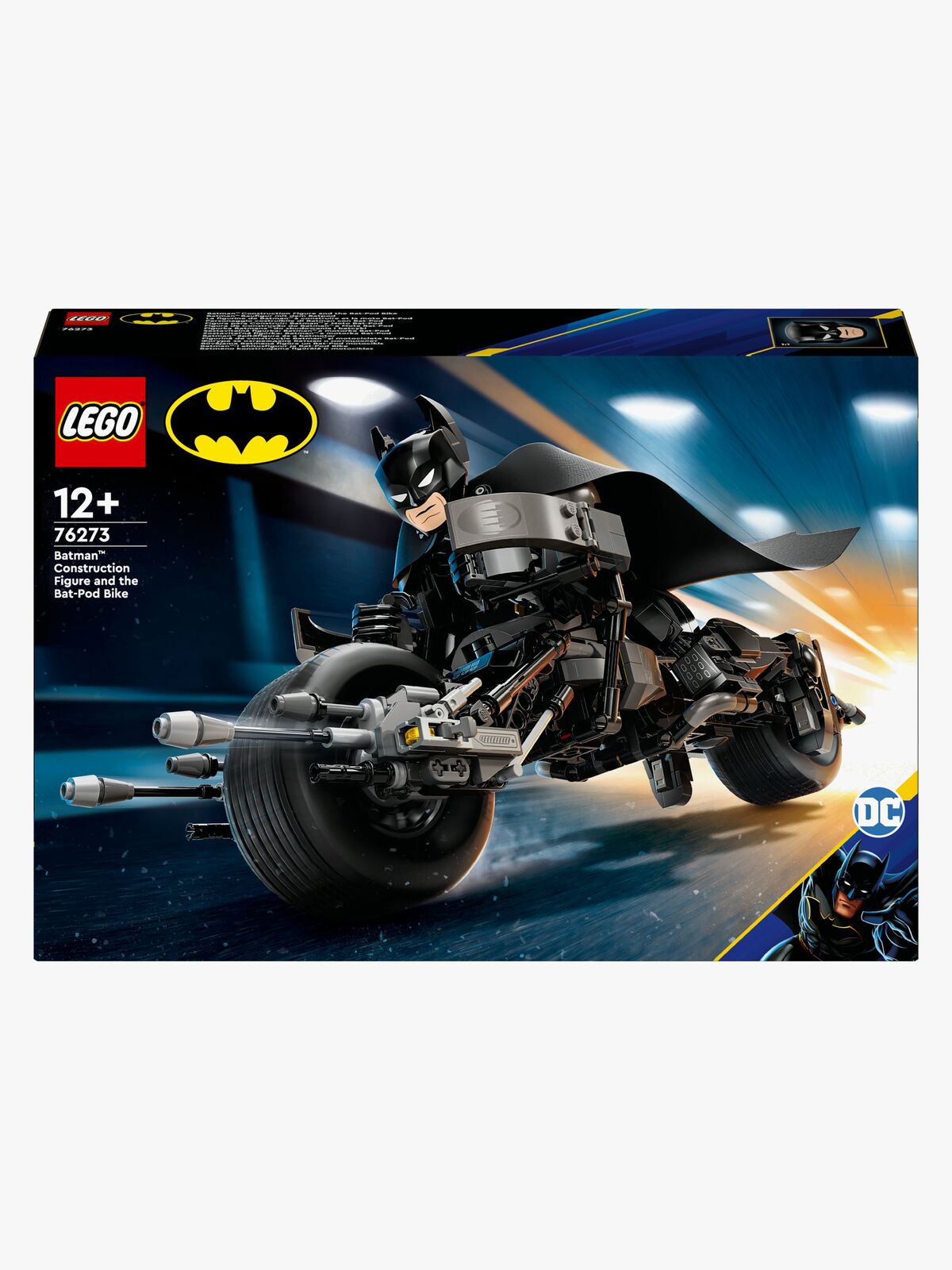 LEGO Super Heroes 76273 Byg selv-figur af Batman og Batpod-motorcyklen