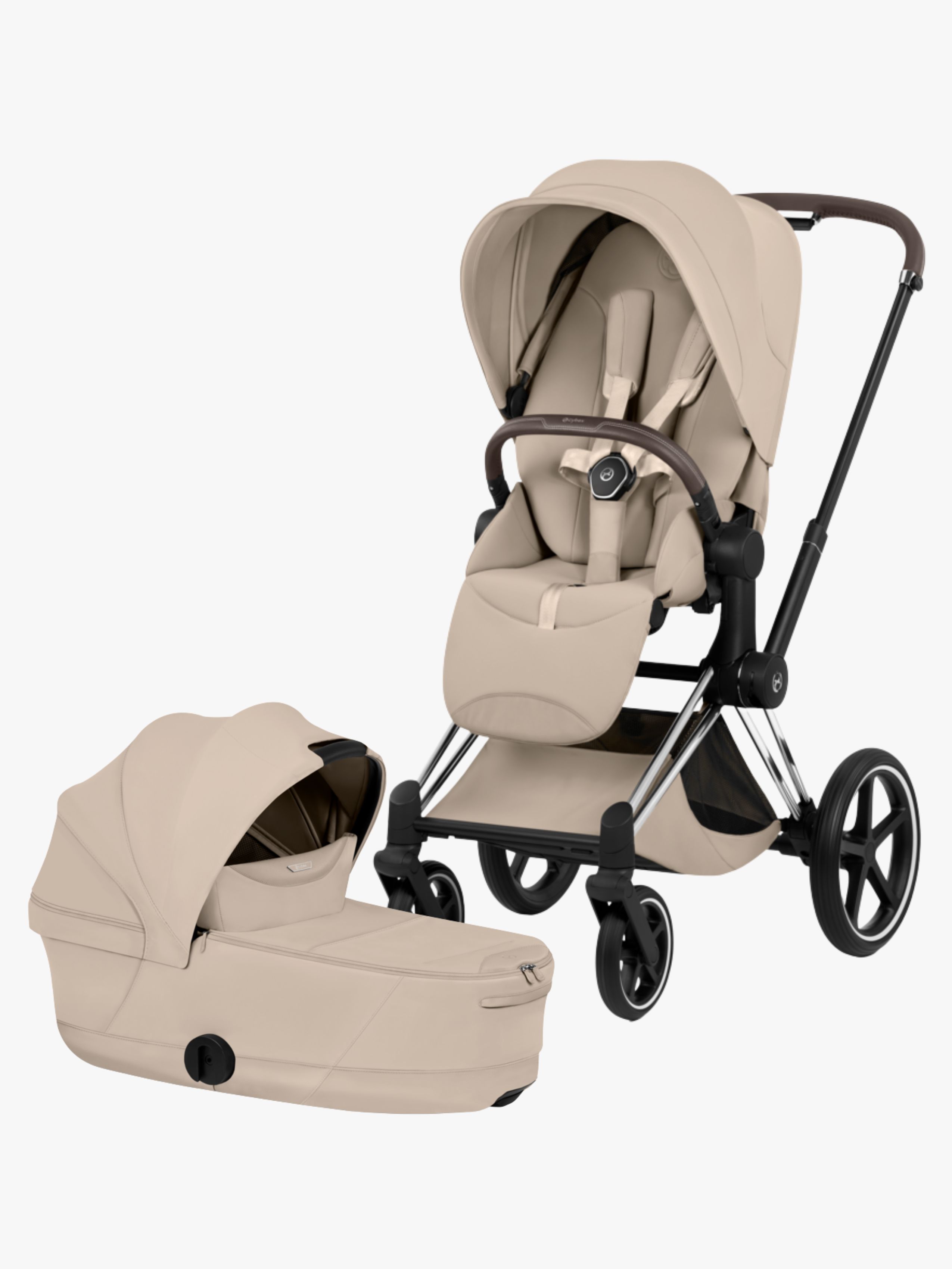 Cybex PRIAM Style Duovogn, Chrome Brown/Cozy Beige