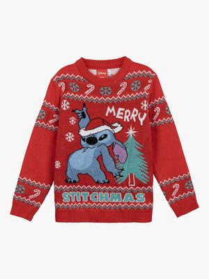 Disney Lilo & Stitch Julesweater, Rød