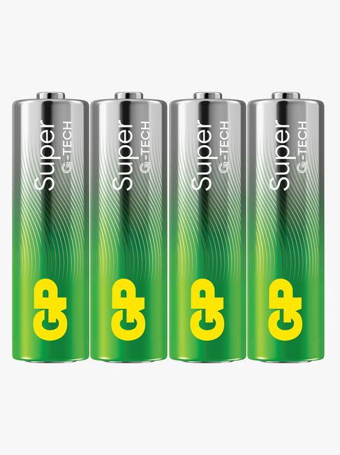 GP Super Alkaline G-TECH AA/LR6 Batterier 4-Pak