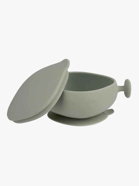 b.box Skål med Låg Silikone, Sage
