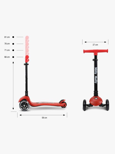 Milly Mally Sparky Løbehjul, Rød