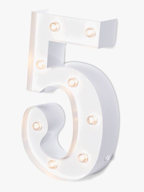 Alice & Fox Tallampe 5, Hvid