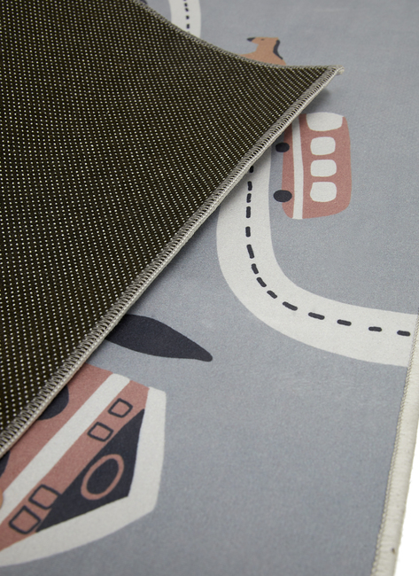 Alice & Fox Gulvtæppe Racerbane 80x150 cm, Grå