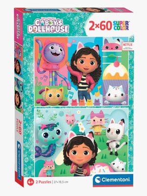 Clementoni Gabby's Dollhouse Puslespil 2x60 Brikker