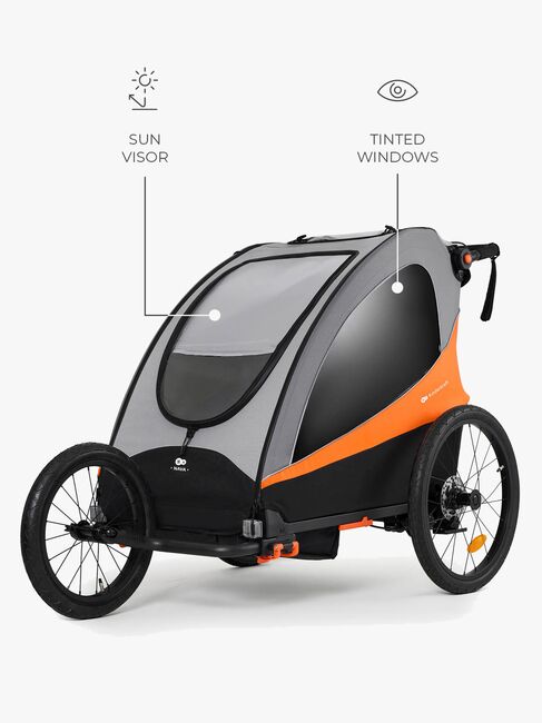 Kinderkraft Nava Cykelanhænger, Sunny Orange