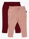 Luca & Lola Linda Leggings 2-pak, Pink/Wine