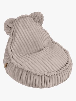 Meowbaby Churros Sækkestol Teddy, Pebble Beige