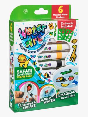 Water Art Vandbaserede Tusser Safari 6 Stk.