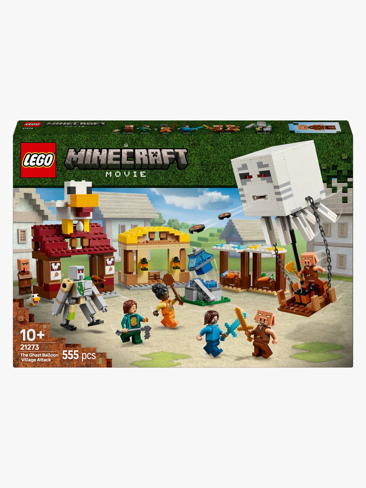 LEGO Minecraft 21273 Ghast-ballonens angreb på landsbyen