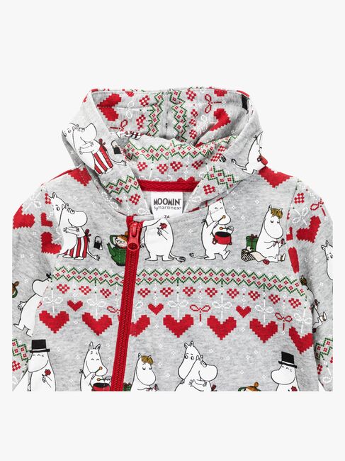 Moomin By Martinex Vinterhjärta Pyjamas Baby, Dark Grey 72589868-DarkGrey-1616_4a.jpg