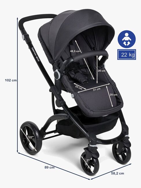 Beemoo Move Duo Kombivogn, Black