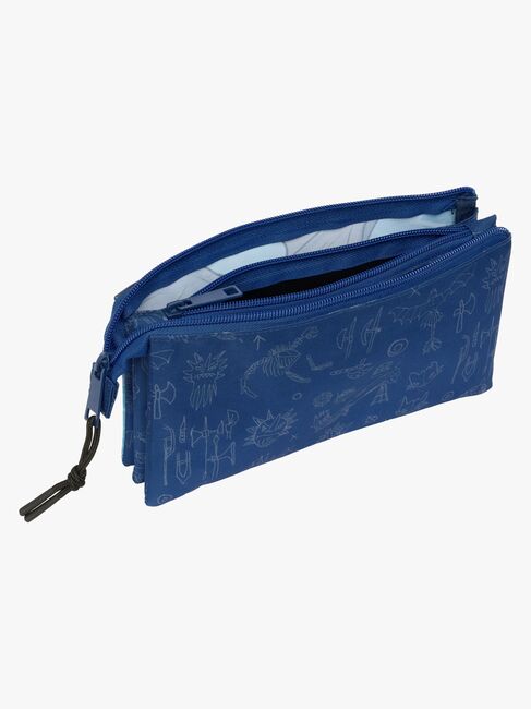 Sådan Træner Du Din Drage Penalhus med 3 Rum, Blå