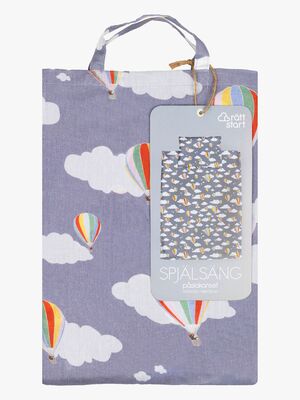 Rätt Start Sengesæt Tremmeseng 100x130 Luftballon 3 Dele, Midnatsblå