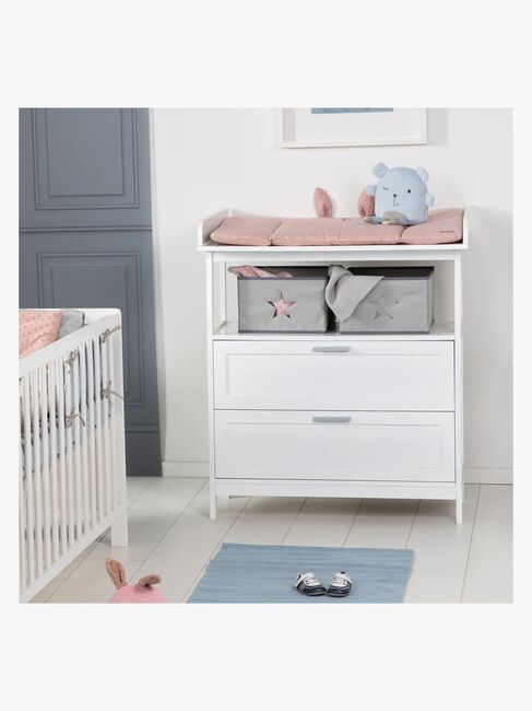 Roba Hamburg Puslekommode inkl. Adapter, White