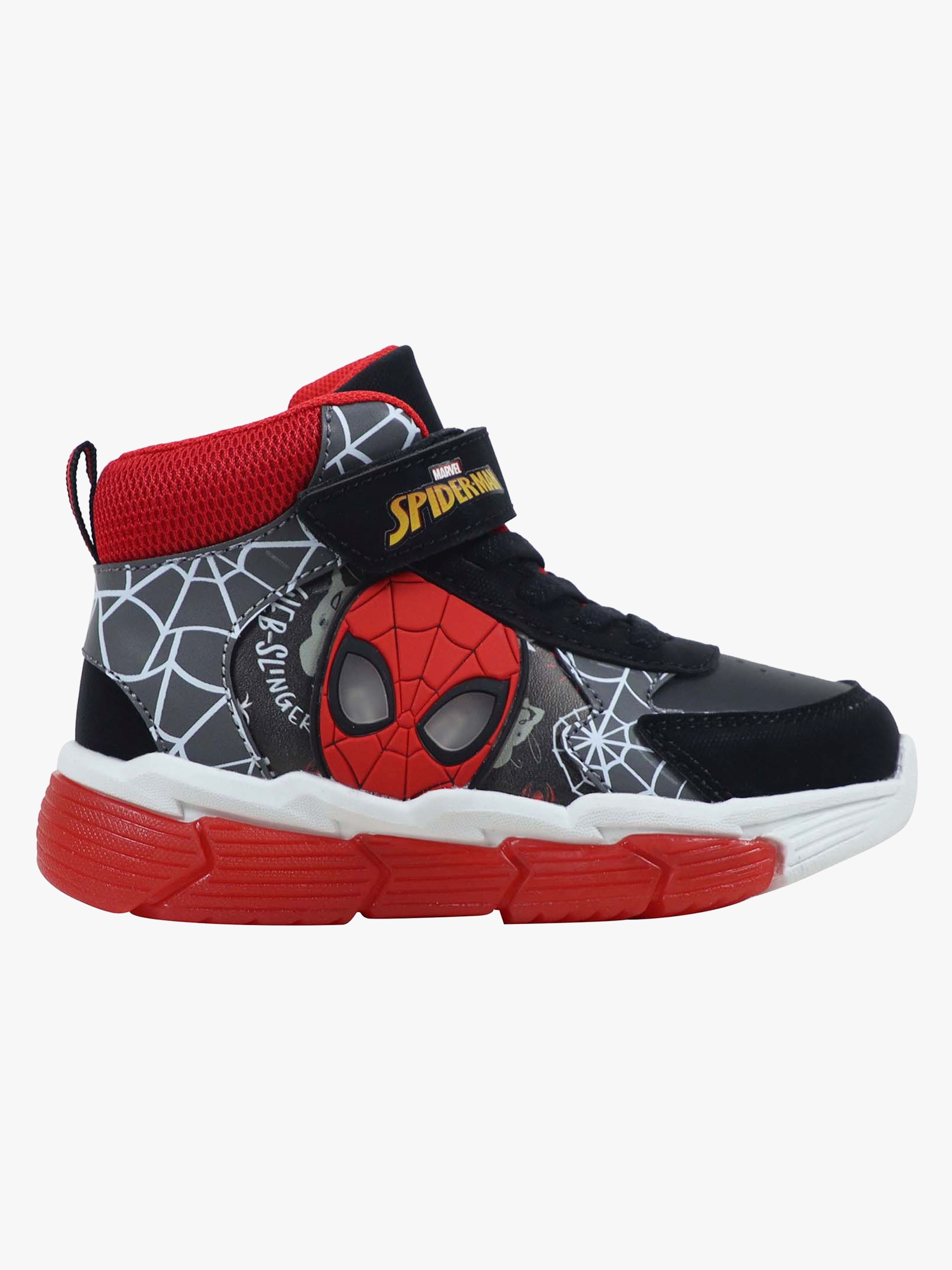 Marvel Spider-Man Blinkende Mid Sneakers, Sort, 29