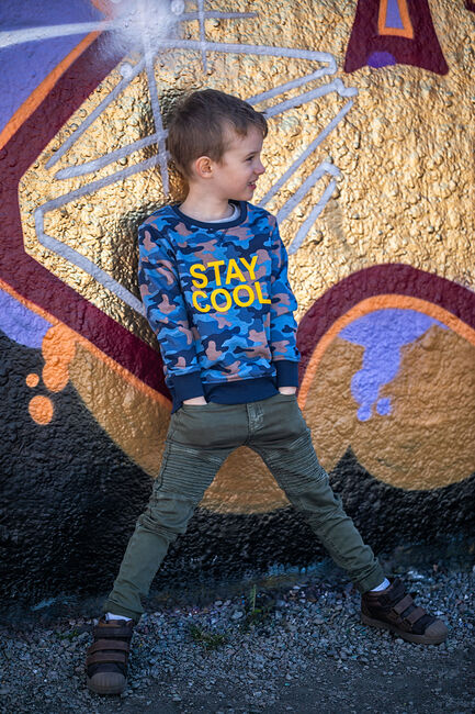 Luca & Lola Vincenzo Trøje, Blue Camouflage