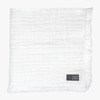Vinter & Bloom Feather Tæppe/ Stofble i Musselin EKO, Bright White