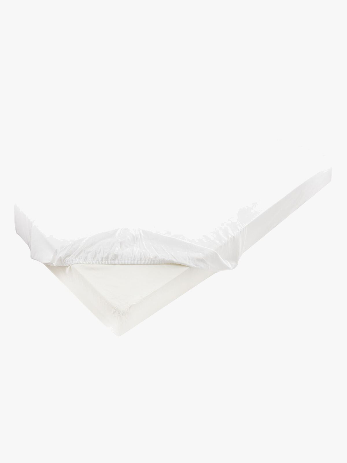 BabyMatex Satin Stræklagen 90 x 200 cm, Hvid