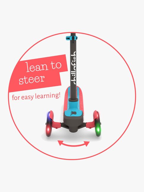 Chillafish Scotti Glow Løbehjul, Red