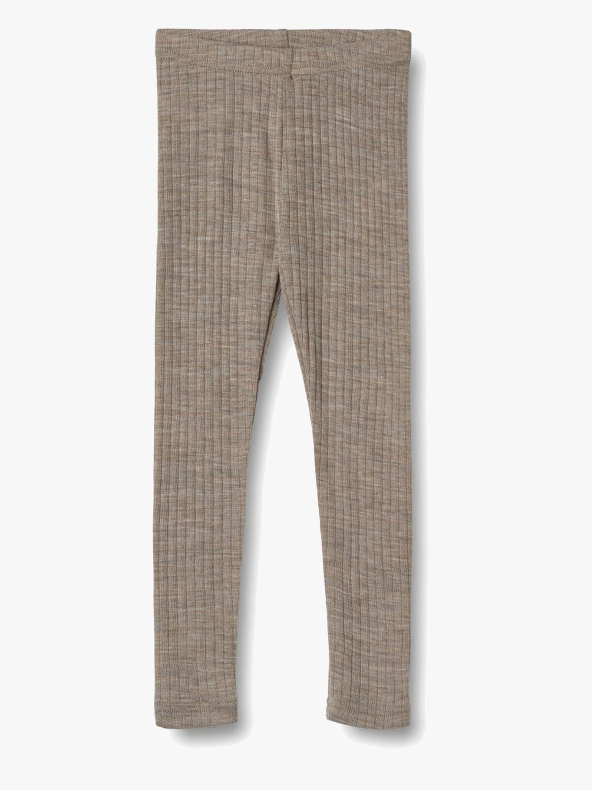 Wheat Agi Leggings Merinould, Khaki Melange