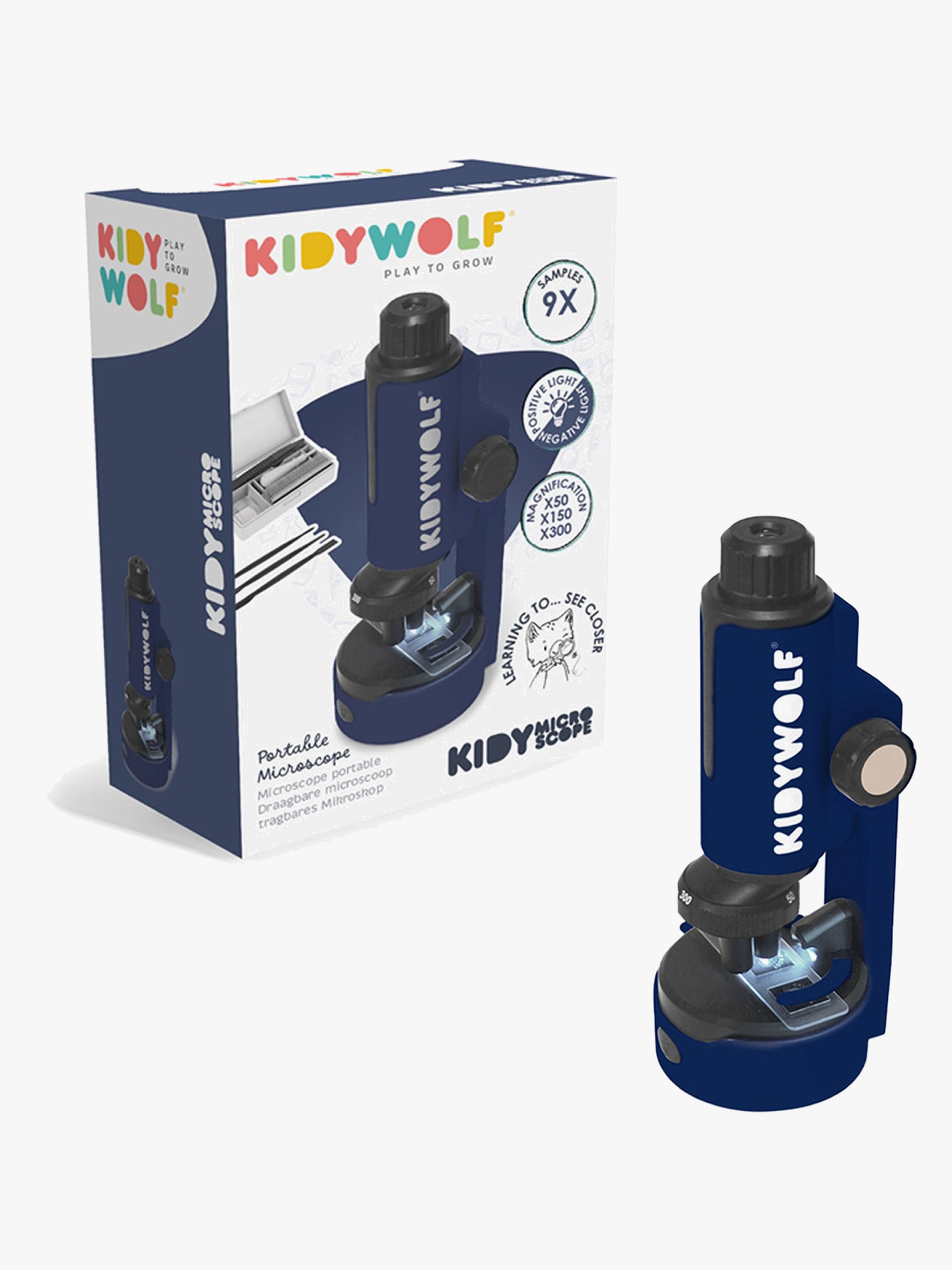 Kidywolf KIDYMICROSCOPE Mikroskop, Blå