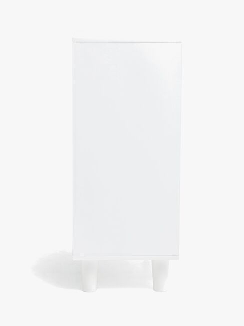 Alice & Fox DELTA Bogreol med Opbevaringskasse, Hvid