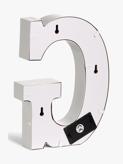 Alice & Fox Bogstavlampe G, Hvid