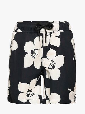 Björn Borg Kenny Badeshorts, Bb Graphic Floral Black Beauty