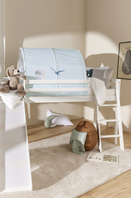 JLY TYRA Juniorseng  m. Rutsjebane 90x190, Hvid