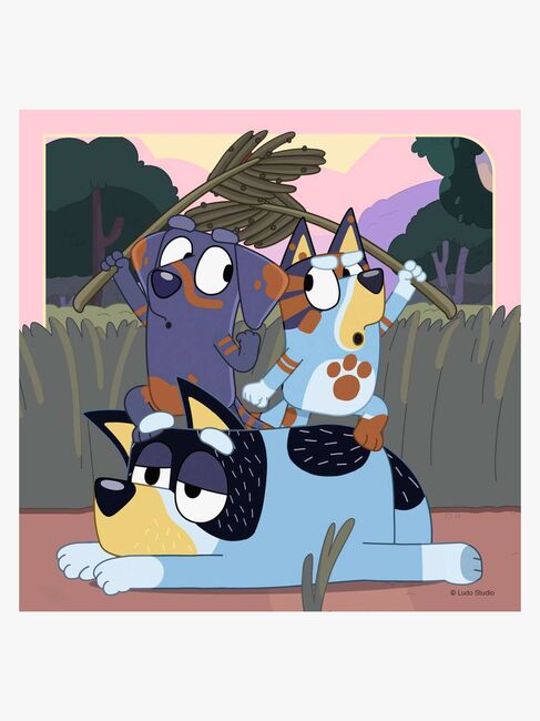 Ravensburger Puslespil Bluey 3x49 Brikker