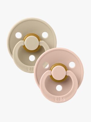 BIBS Sut Colour 2-pak Latex Størrelse 1, Vanilla/Blush