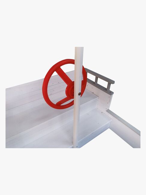 Woodlii Sandkasse i Træ Båd, Hvid