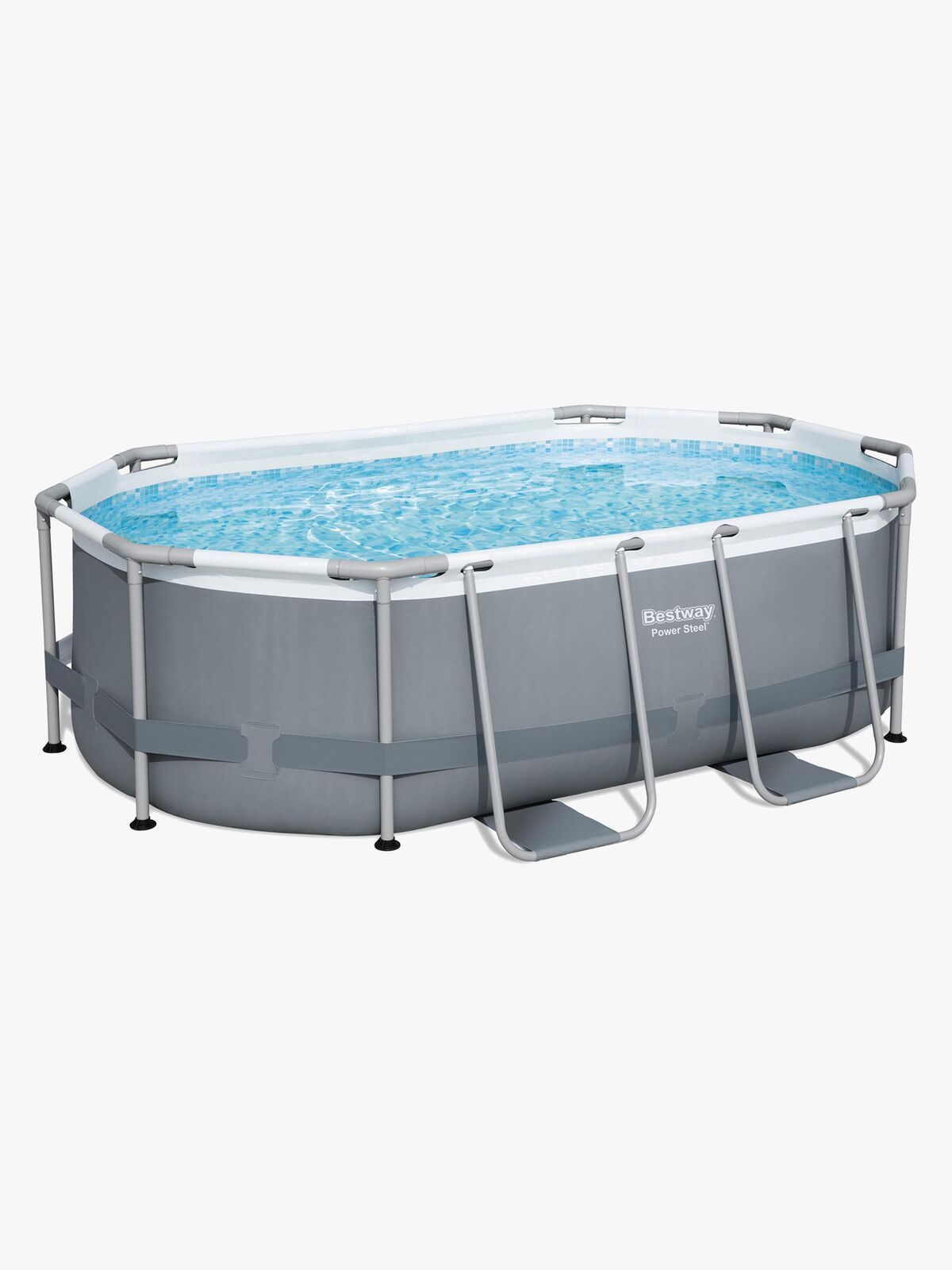 Bestway Power Steel Oval poolsæt 305x200x84 cm