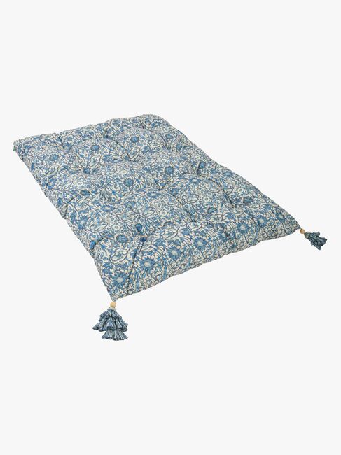 DockATot Futon Royal Madras, Pink & Rose, Blue