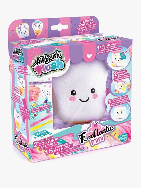 Canal Toys Airbrush Plush Bamse Food'tastic Mini