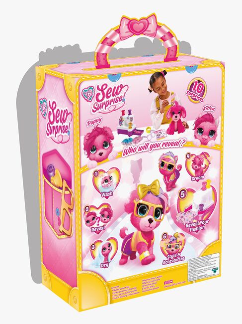 Scruff-A-Luvs Bamse Sew Surprise, Lyserød