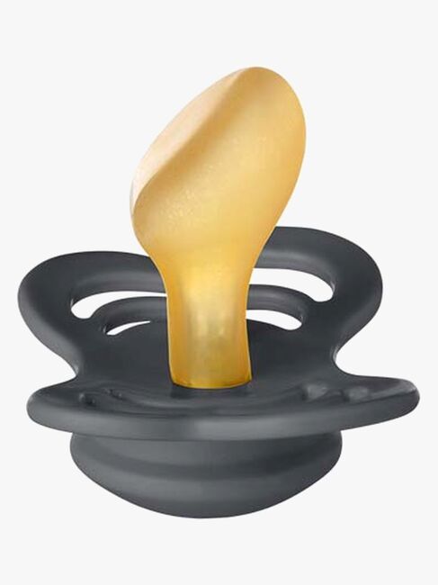 BIBS Couture Sut 2-pak Latex Str 1, Iron/Baby Blue