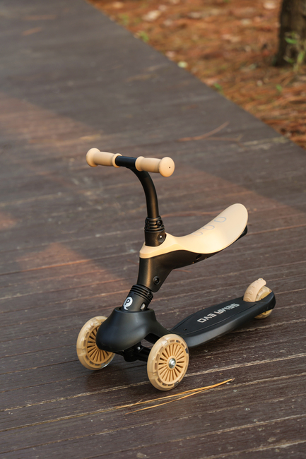 QPlay Sema Evo 5-in-1 Trehjulet Løbehjul, Khaki