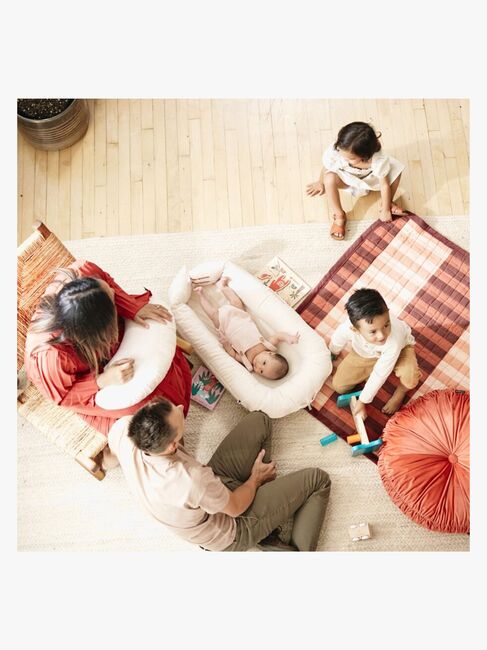 DockATot Deluxe+ Babynest, Sand Chambray