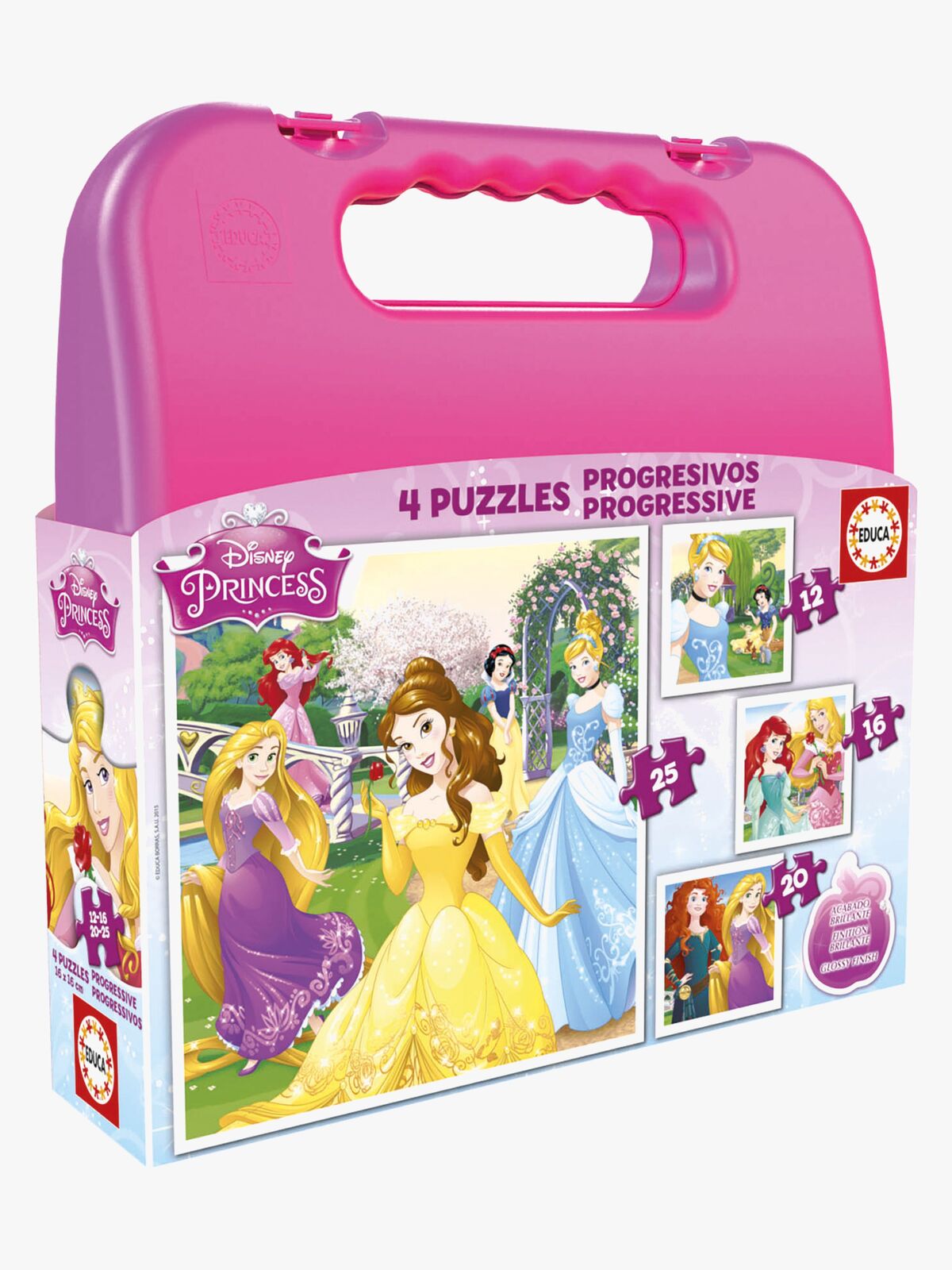Educa Disney Princess Puslespil 4-i-1